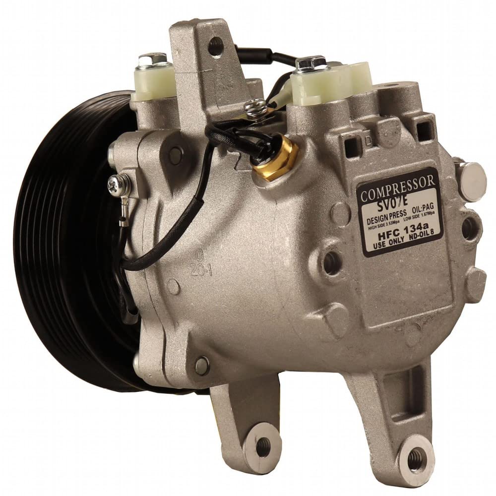 RAParts 882012412 Nippondenso SV07E Air Conditioning Compressor with 6 Groove Clutch - Compatible with Kubota Tractors & Equipment - Perfect for AC Repair & Replacement in Kubota Vehicles