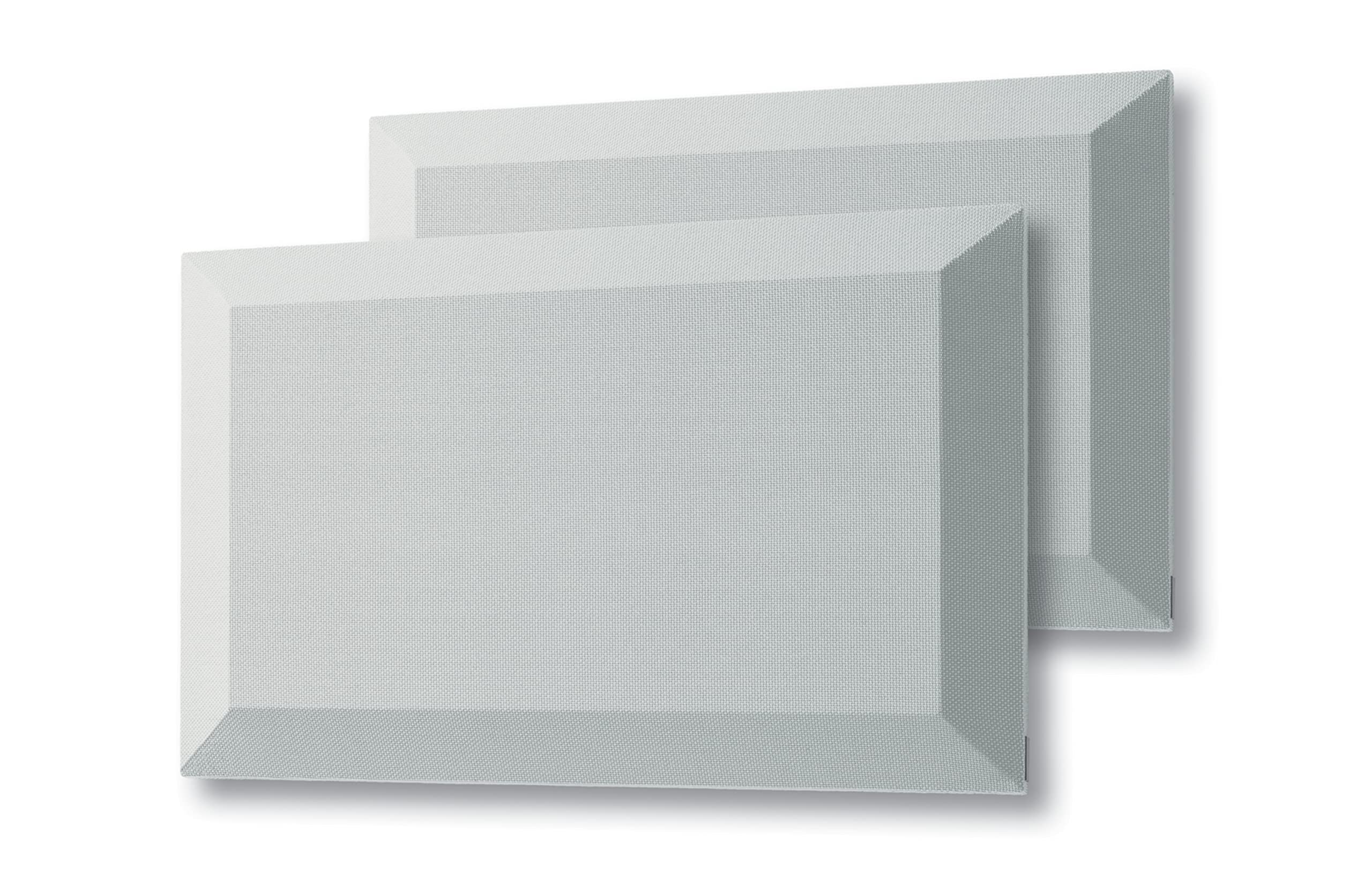 SIGEL SB111 Acoustic Soundproofing Tiles 60x40x4.2cm - Class B Sound Absorption Panel (2-Pack, Light Grey) | DIN EN ISO 354 Certified | Repositionable Wall & Ceiling Tiles for Home Studio, Office & Conference Room Noise Reduction