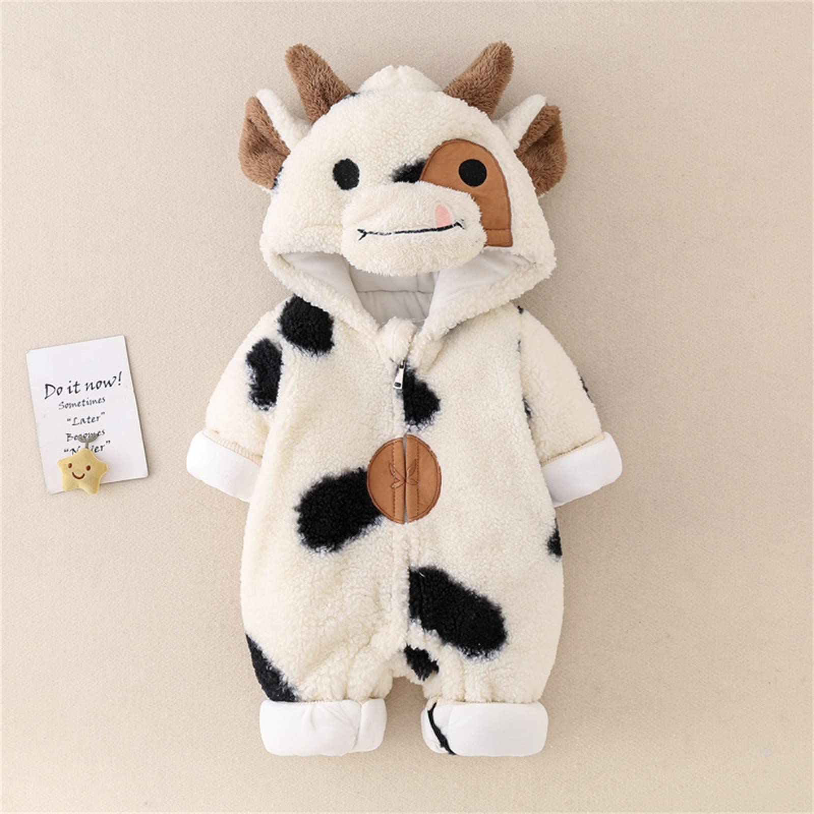 Unisex Baby Fleece Thickened Romper - Warm Winter Jumpsuit for Boys & Girls | Perfect for Outdoor Play, Stroller Walks & Cozy Home Wear