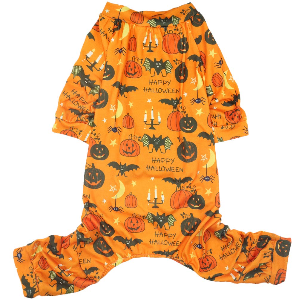 Lamphyface Halloween Dog Pajamas - Cute Pet Costume Apparel & Warm Coat Jumpsuit for Small Medium Large Dogs - Perfect for Halloween Parties, Christmas Photos & Winter Outfits