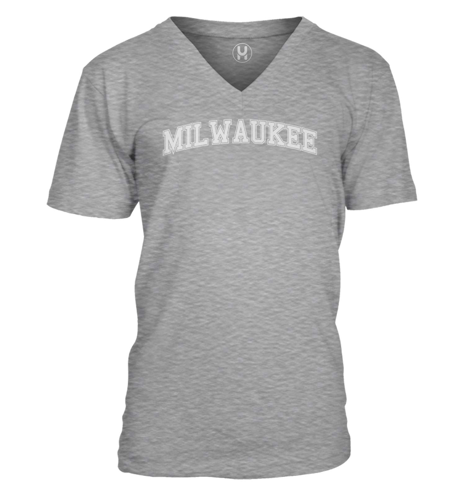 Milwaukee State Proud Strong Unisex V-Neck T-Shirt | Comfortable Cotton Tee for Men & Women | Perfect for Wisconsin Pride, Casual Wear & Gifts