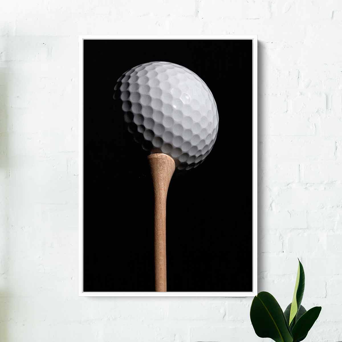 Black Golf Wall Art Canvas Print - Modern Sports Decor for Home, Office & Man Cave - Perfect Gift for Golf Lovers