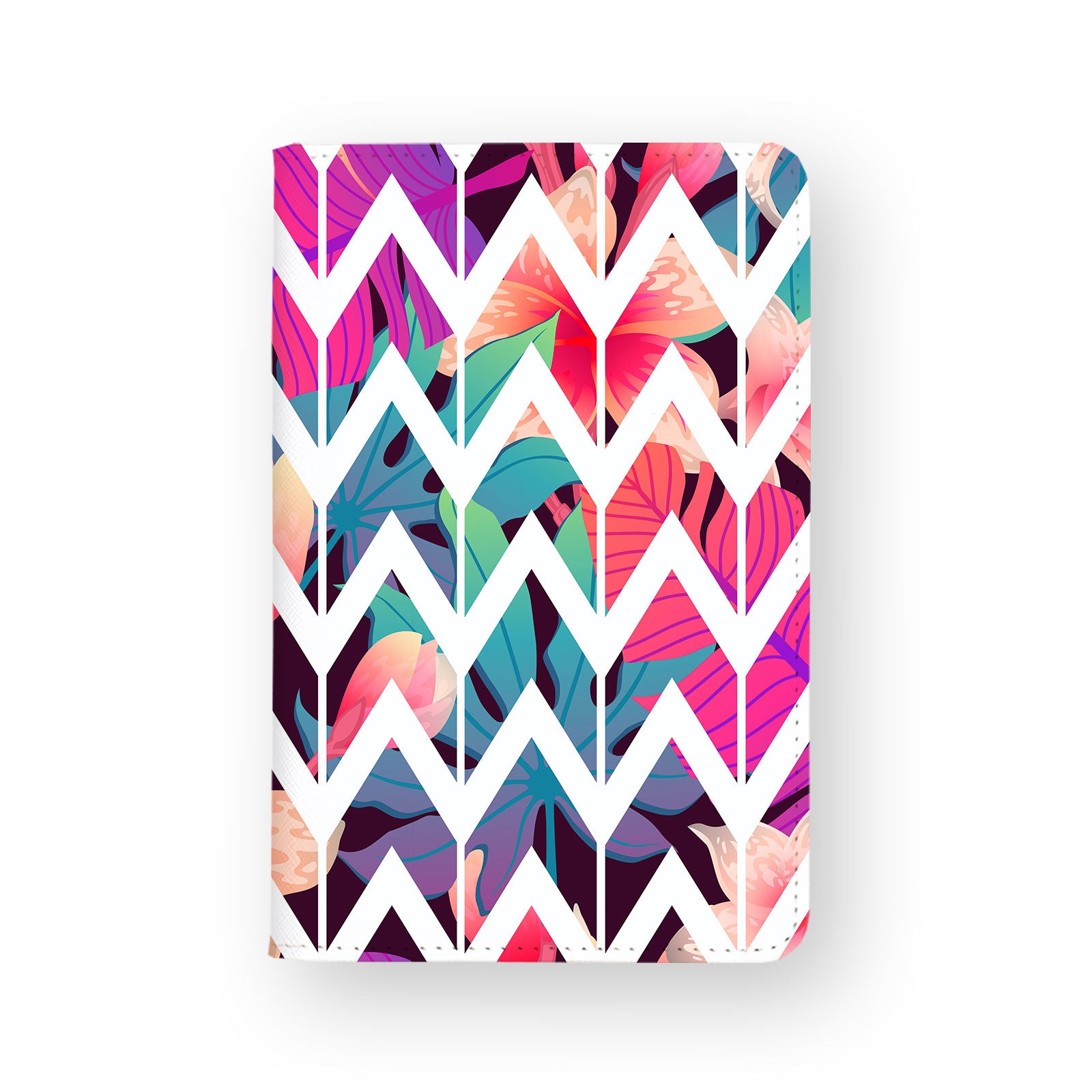 Geometric Flower Travel Wallet - RFID Blocking Passport Holder for Women & Men - Perfect for Airplane, Cruise, and International Travel Accessories