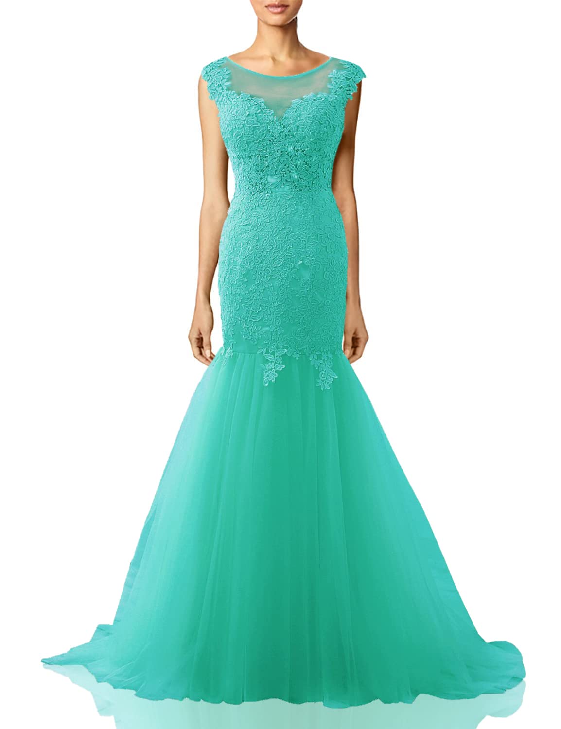Elegant Lace Long Mermaid Prom Dress for Formal Evening Gowns | Women's Party Gowns for Homecoming, Prom Night & Special Occasions