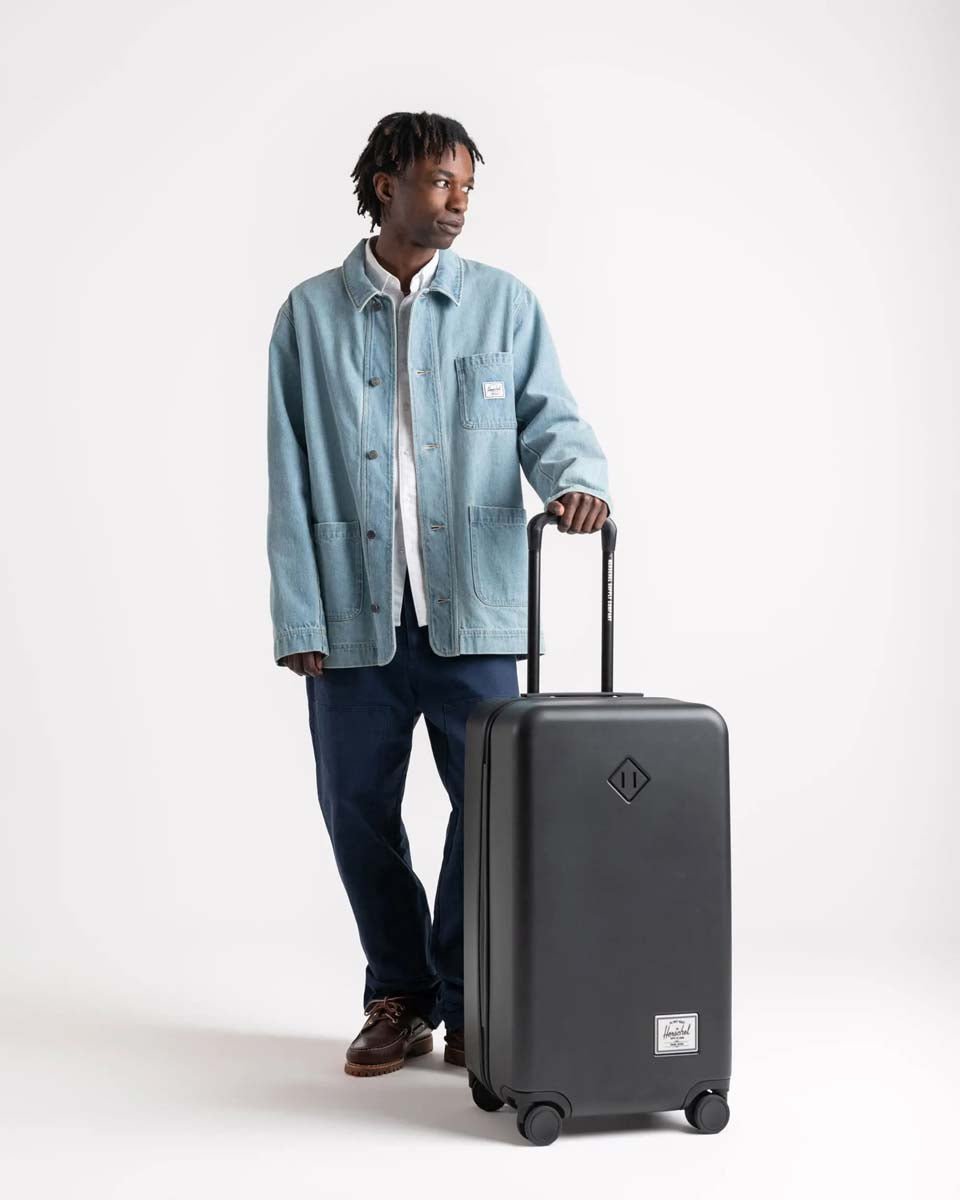 Herschel Heritage Hardshell Medium Luggage - Ash Rose | Durable Carry-On Suitcase for Travel, Business Trips & Weekend Getaways