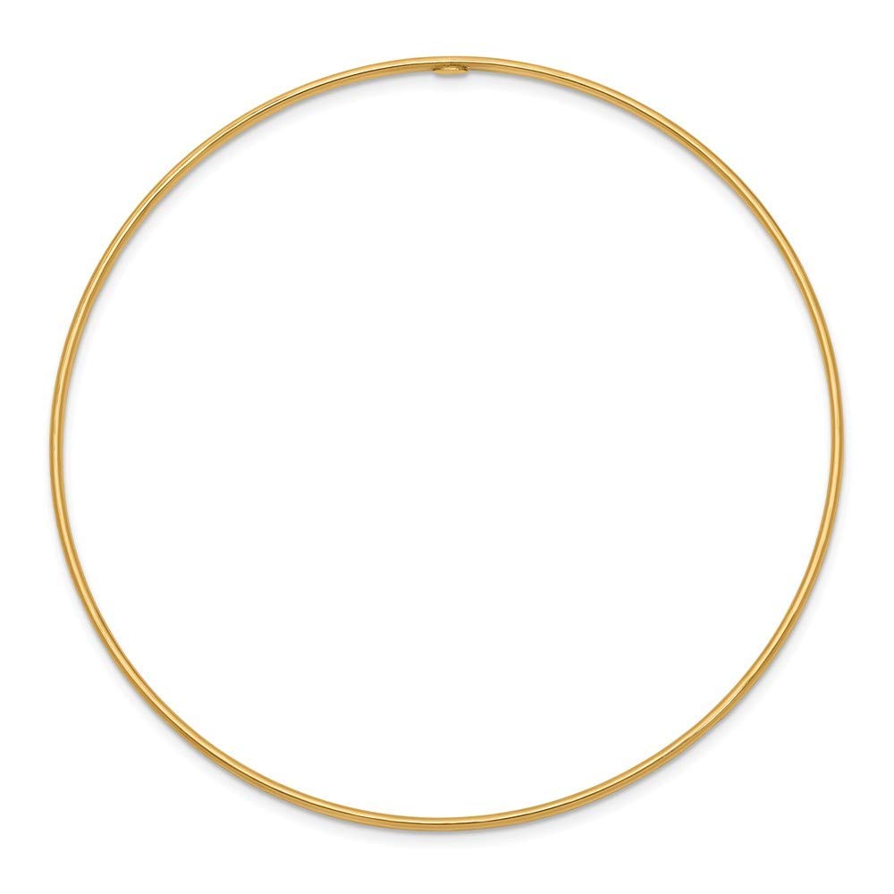 Roy Rose Jewelry 14K Yellow Gold & Rose Gold 1.5mm Diamond-Cut Slip-On Bangle Bracelet - Adjustable Length | Perfect for Weddings, Anniversaries & Everyday Elegance