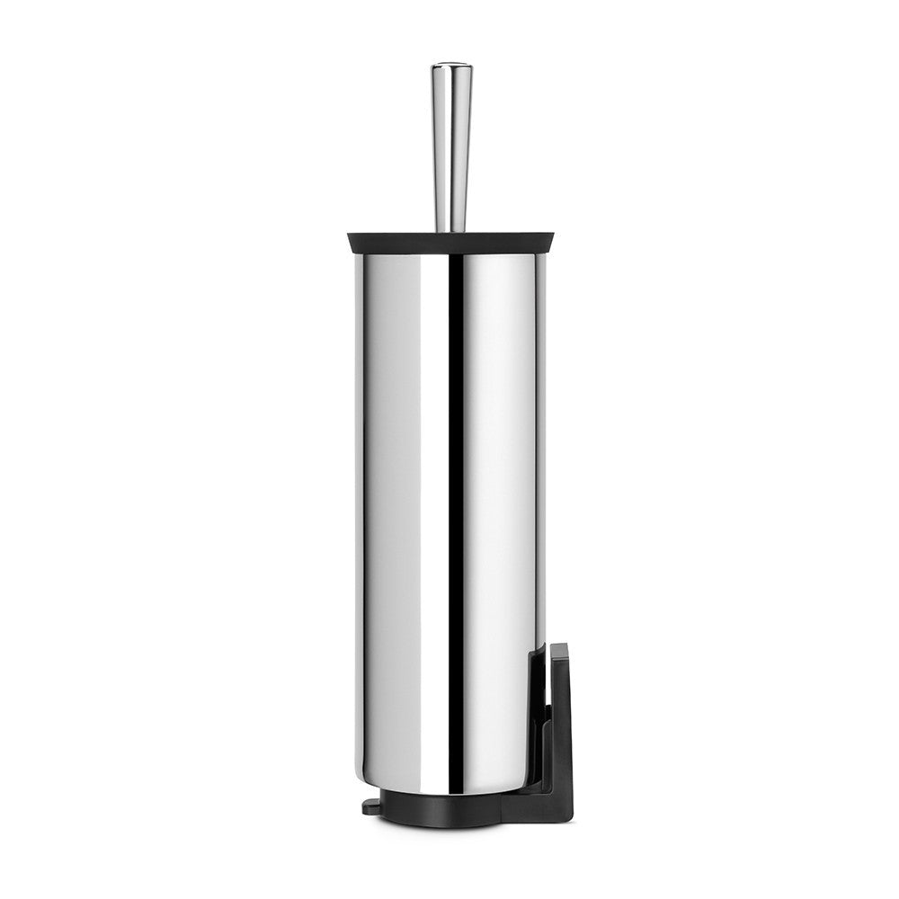 BRABANTIA Modern Toilet Brush with Holder - Stainless Steel & Plastic - Hygienic Bathroom Cleaning Tool for Home & Office Use