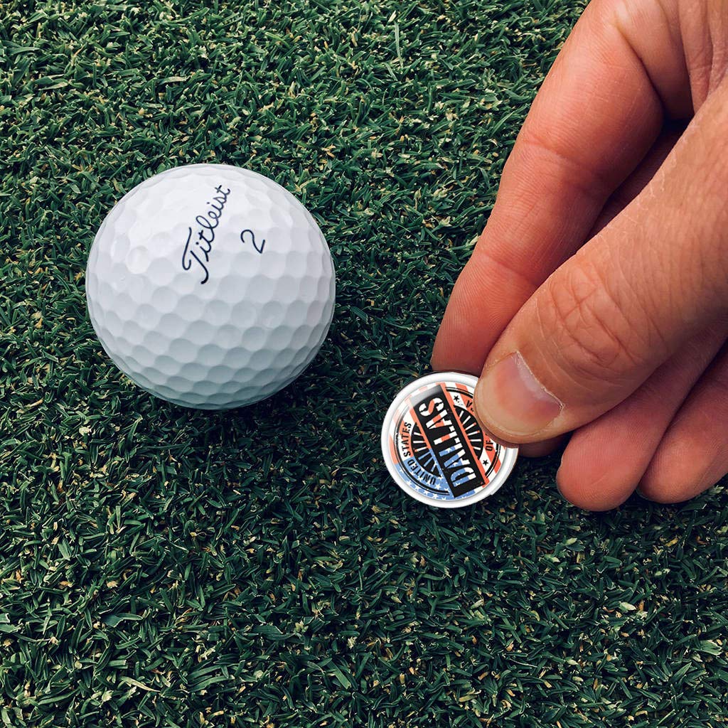 Michigan Golf Hat Clip with Magnetic Ball Marker - Durable Travel Accessory for Golfers - Perfect for Golf Courses, Tournaments & Outdoor Adventures