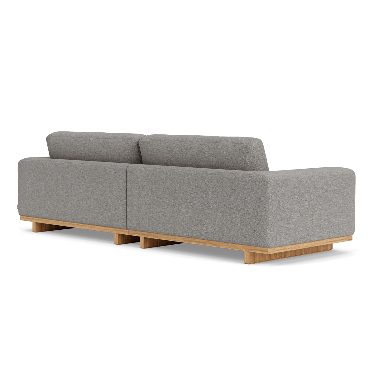 Luxury Aya Boucle 3.5 Seater Sofa - Modern Upholstered Couch for Living Room, Lounge & Office - Soft Chenille Fabric with Solid Wood Frame - Comfortable Mid-Century Design for Home Decor
