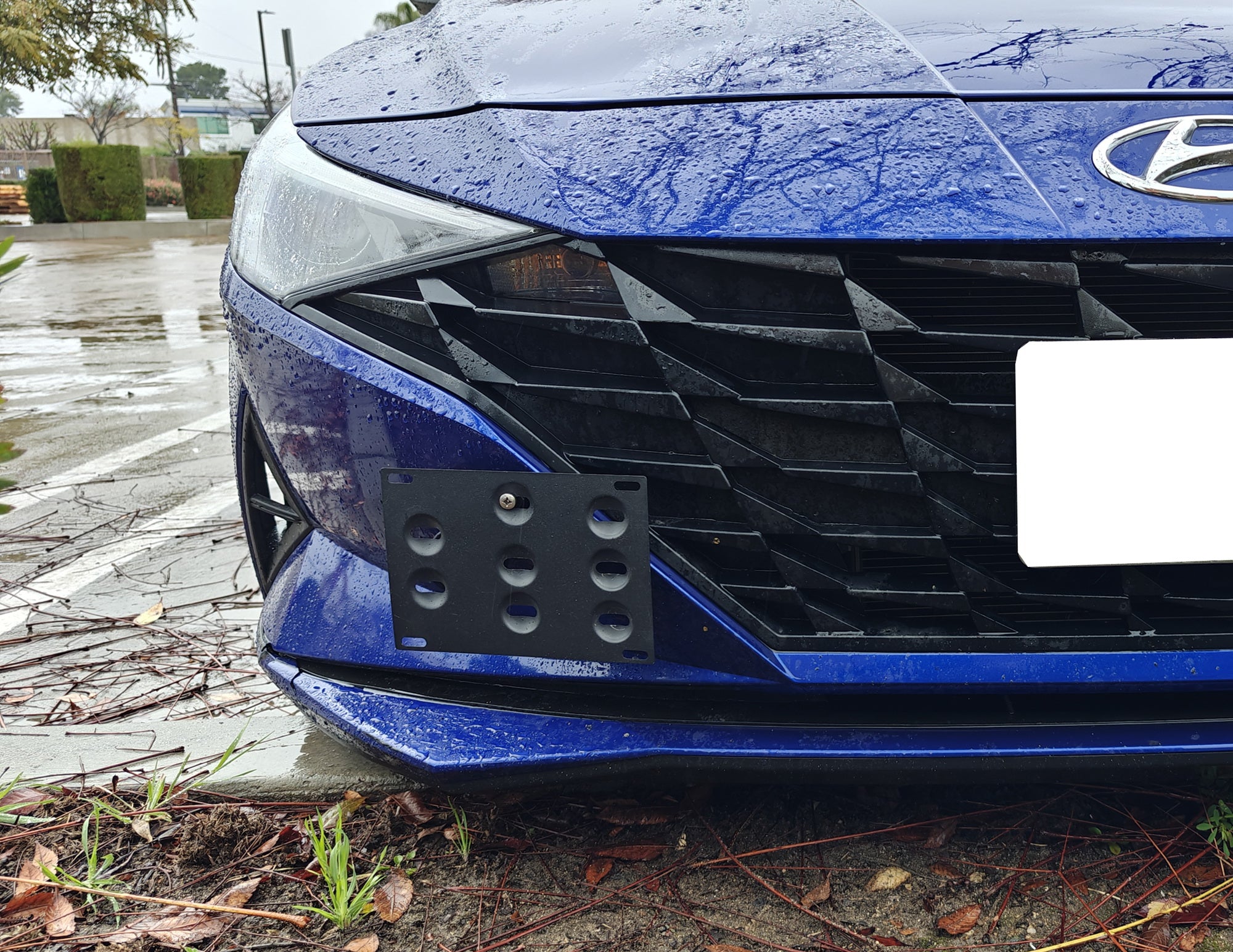 21+ Hyundai Elantra Front Bumper Tow Hook License Plate Mounting Bracket Kit - Universal Fit for Easy Installation (Perfect for Car Shows & Parking Compliance)