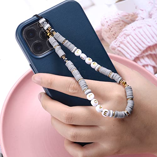 Colorful Beaded Phone Lanyard with Charm - Stylish Phone Chain Strap for Women, Men, Teens - Perfect for Daily Use, Travel, and Events