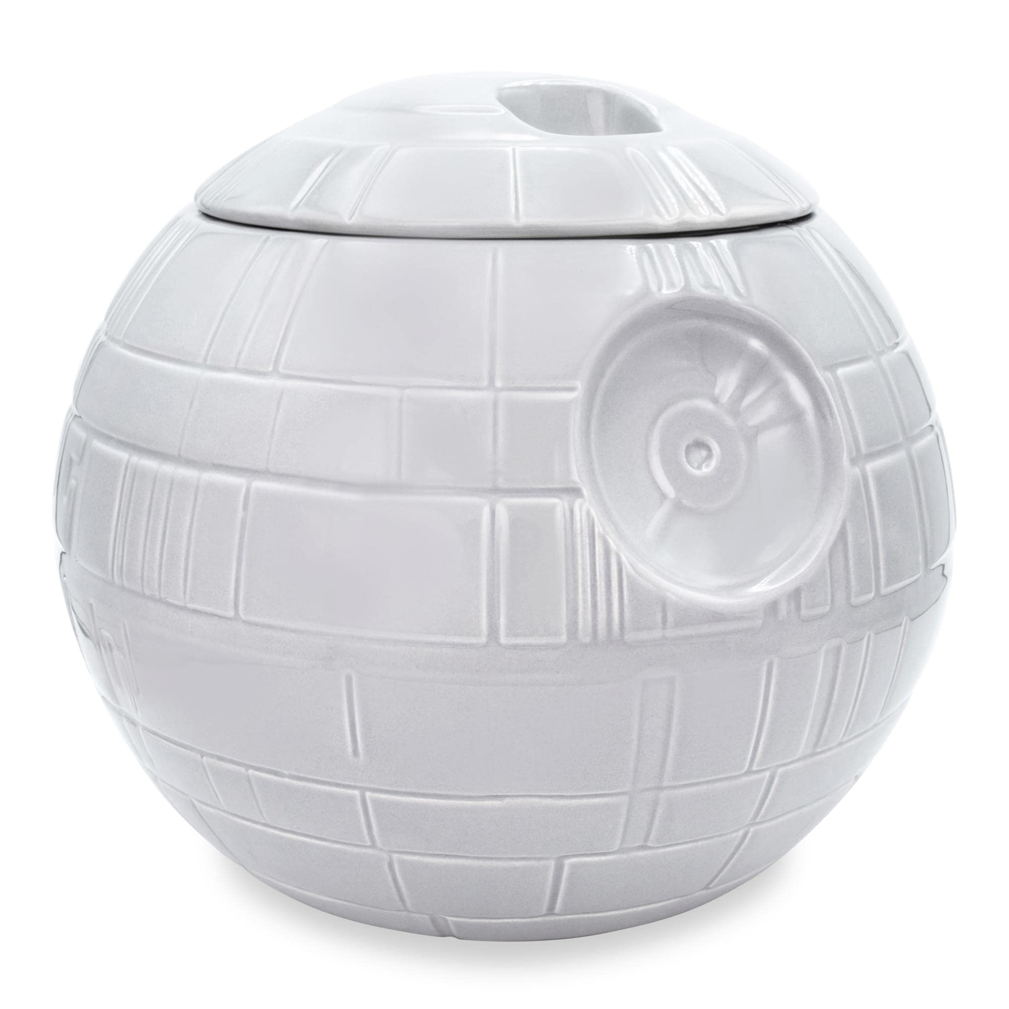 Star Wars Death Star 10-Inch Ceramic Cookie Jar with Lid | Large Kitchen Storage Container for Cookies, Snacks & Treats | Perfect for Star Wars Fans, Movie Nights & Gift Giving