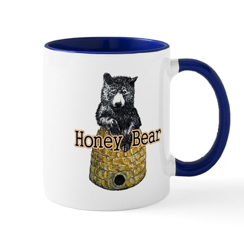 White/Navy Inside - Honey Bear Mug