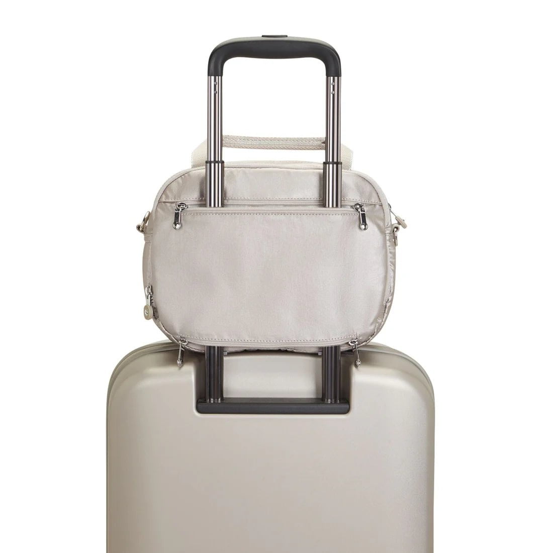 Kipling Palm Beach GM Toiletry Bag - Waterproof Travel Cosmetic Organizer (Metallic Glow) | Perfect for Gym, Vacation & Business Trips