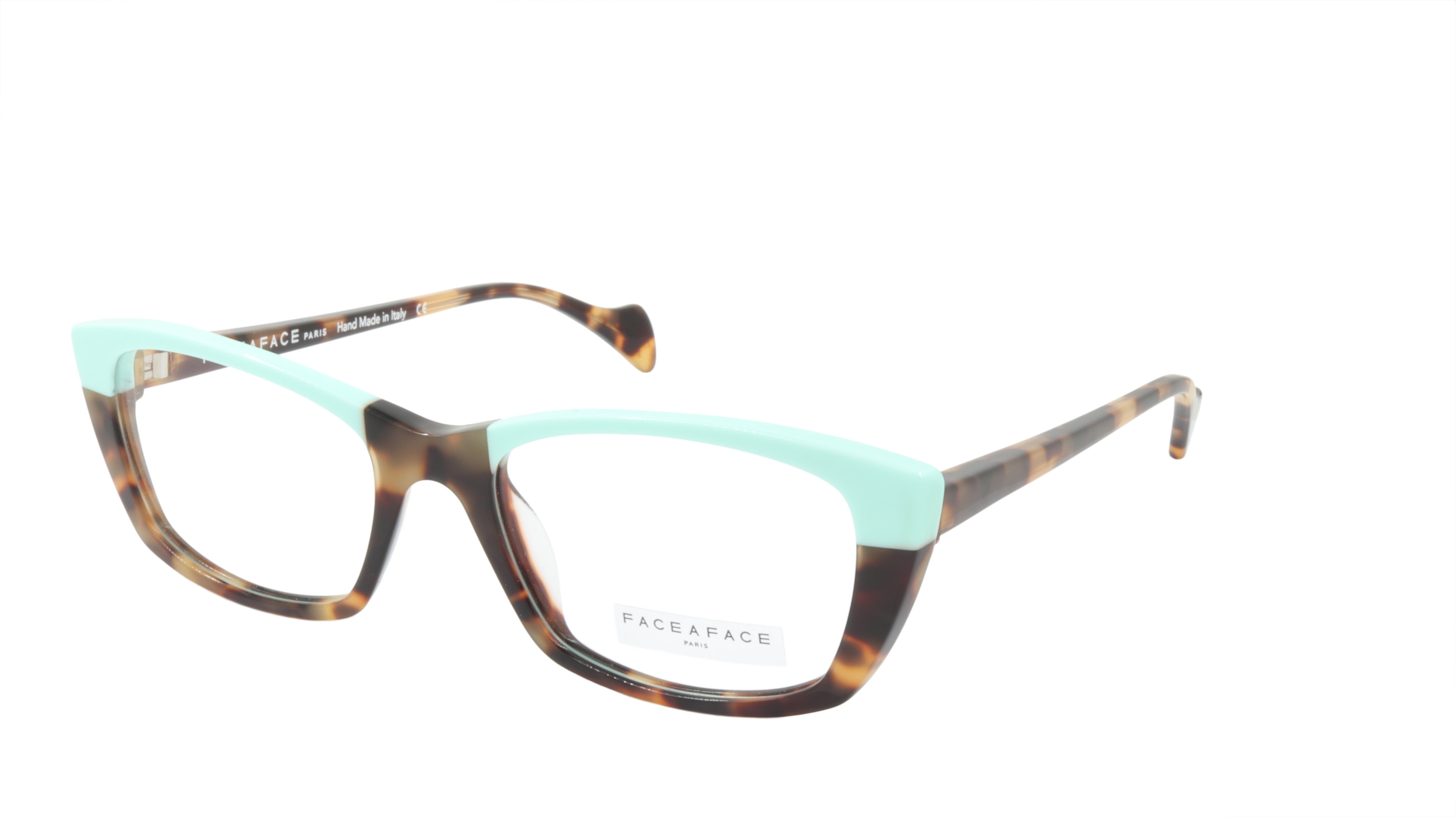 Face A Face SELMA 2 Eyeglasses Frame - Acetate Camouflage Yellow Opaque (2120) | Trendy Unisex Optical Glasses for Work & Casual Wear