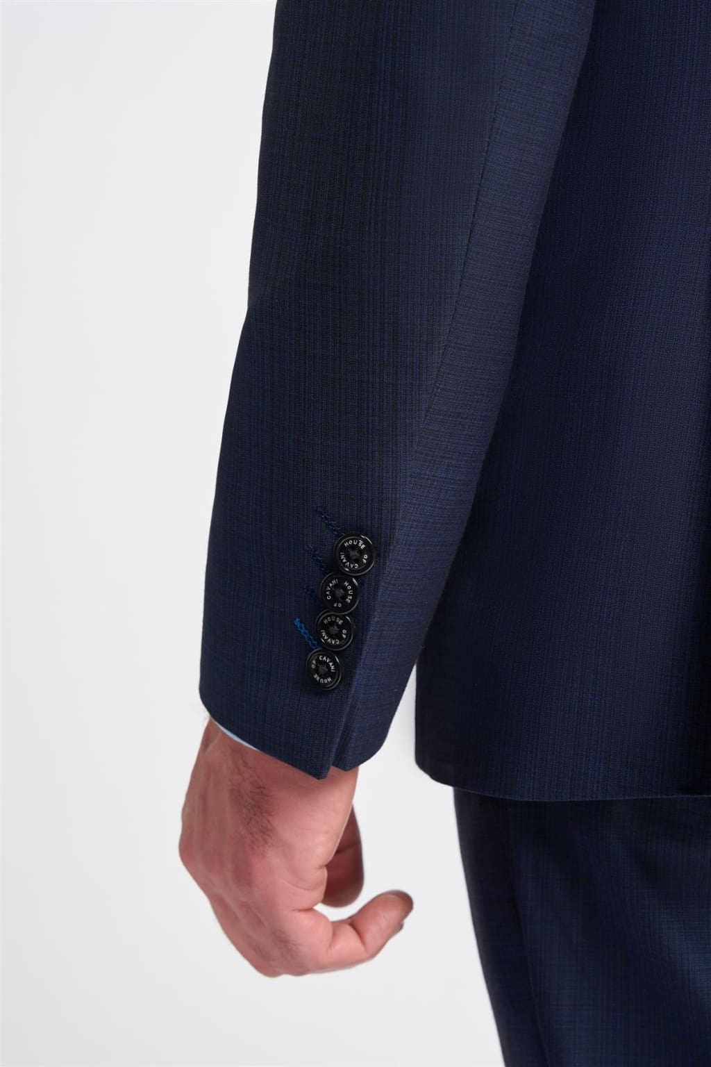 Cavani Seeba Navy Slim Fit Blazer for Men | Premium Tailored Business Suit Jacket | Formal Office Wear & Wedding Attire