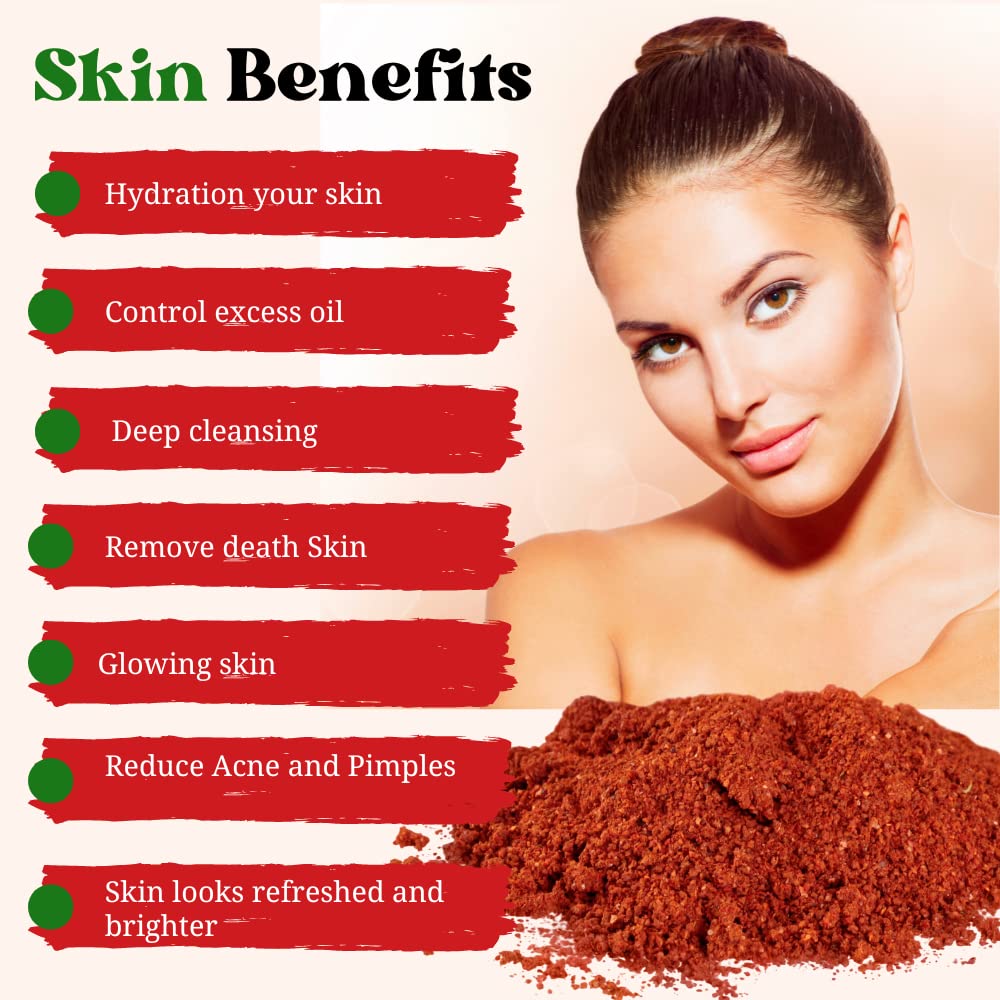 Ensley Face Pack with Red Sandalwood, Hibiscus & Kasturi Turmeric Powder - 300g (3x100g) for Glowing Skin | Ayurvedic Beauty Treatment for Acne, Dark Spots & Skin Brightening