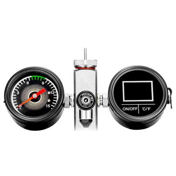 Accurate TPD (Temperature and Pressure Device) - Digital Thermometer & Pressure Gauge for HVAC, Industrial & Laboratory Use