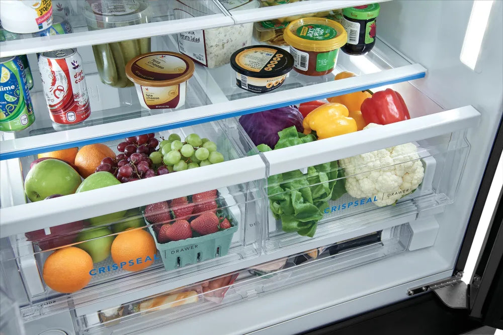 Frigidaire FRFS2823AS 27.8 Cu. Ft. Stainless Steel French Door Refrigerator - Standard Depth for Modern Kitchen & Open Floor Plan Homes