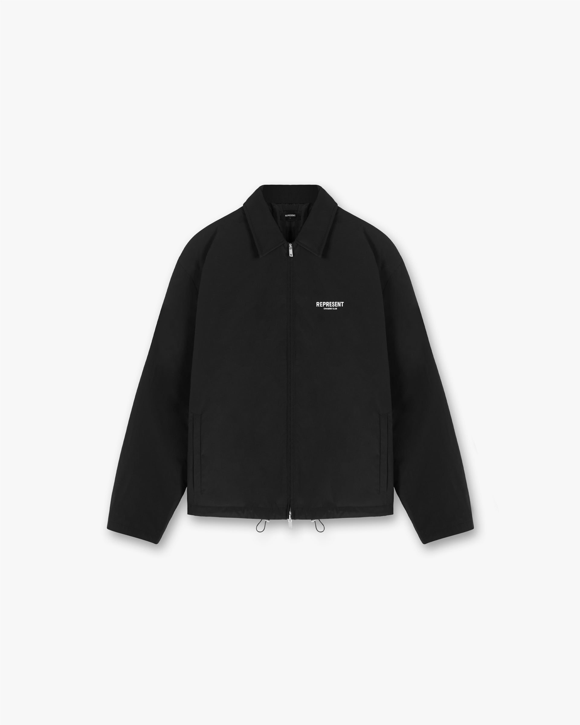 Represent Owners Club Coach Jacket - Premium Black Windbreaker for Men & Women | Streetwear Fashion, Outdoor Sports & Casual Wear