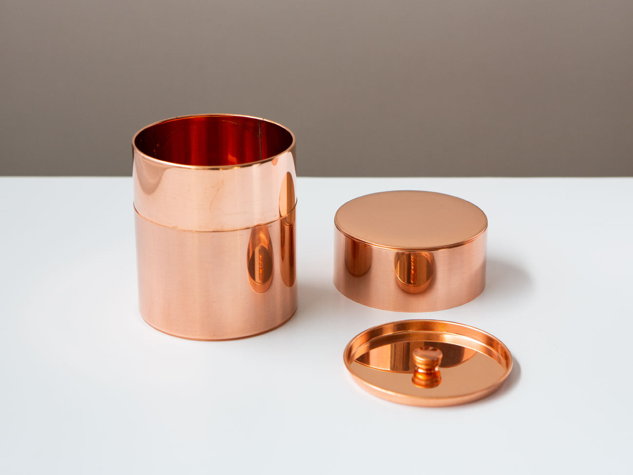 Premium Kato Copper Tea Storage Canister - Airtight Container for Loose Leaf Tea, Coffee & Spices - Elegant Kitchen & Pantry Organization Solution
