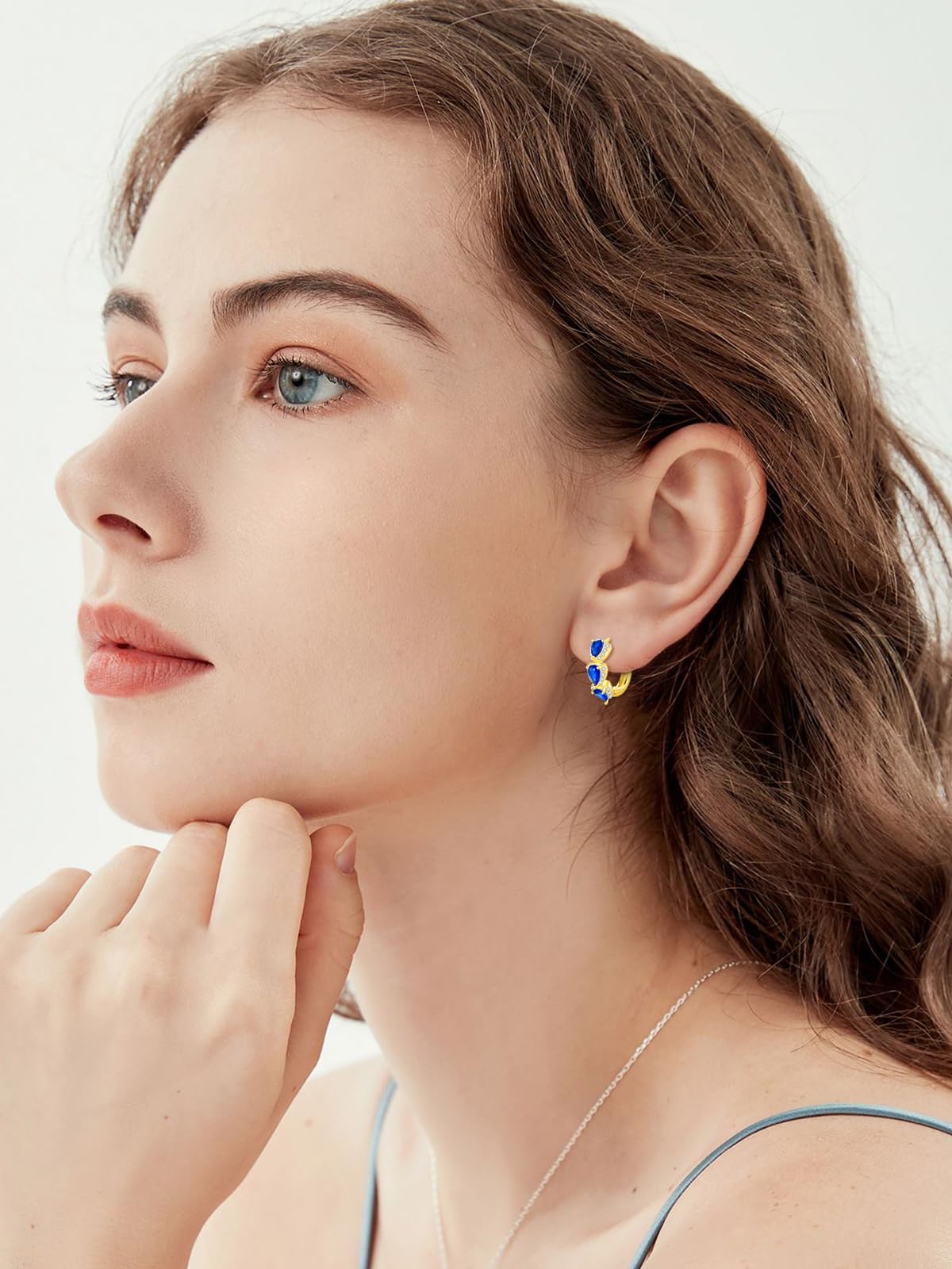 14K Gold Plated Earrings for Women - S925 Sterling Silver Post, Lightweight Drop/Dangle Huggie Earrings | Elegant & Dainty Jewelry for Everyday Wear, Parties & Gifts