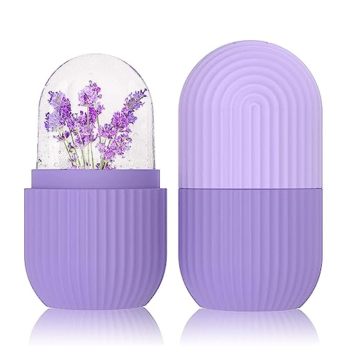 JEBISON Mini Silicone Ice Roller for Face & Eyes - Reusable Cooling Beauty Tool for Puffiness & Wrinkles - Multi Color (Pack of 1) | Perfect for Morning Skincare Routine & Post-Workout Recovery