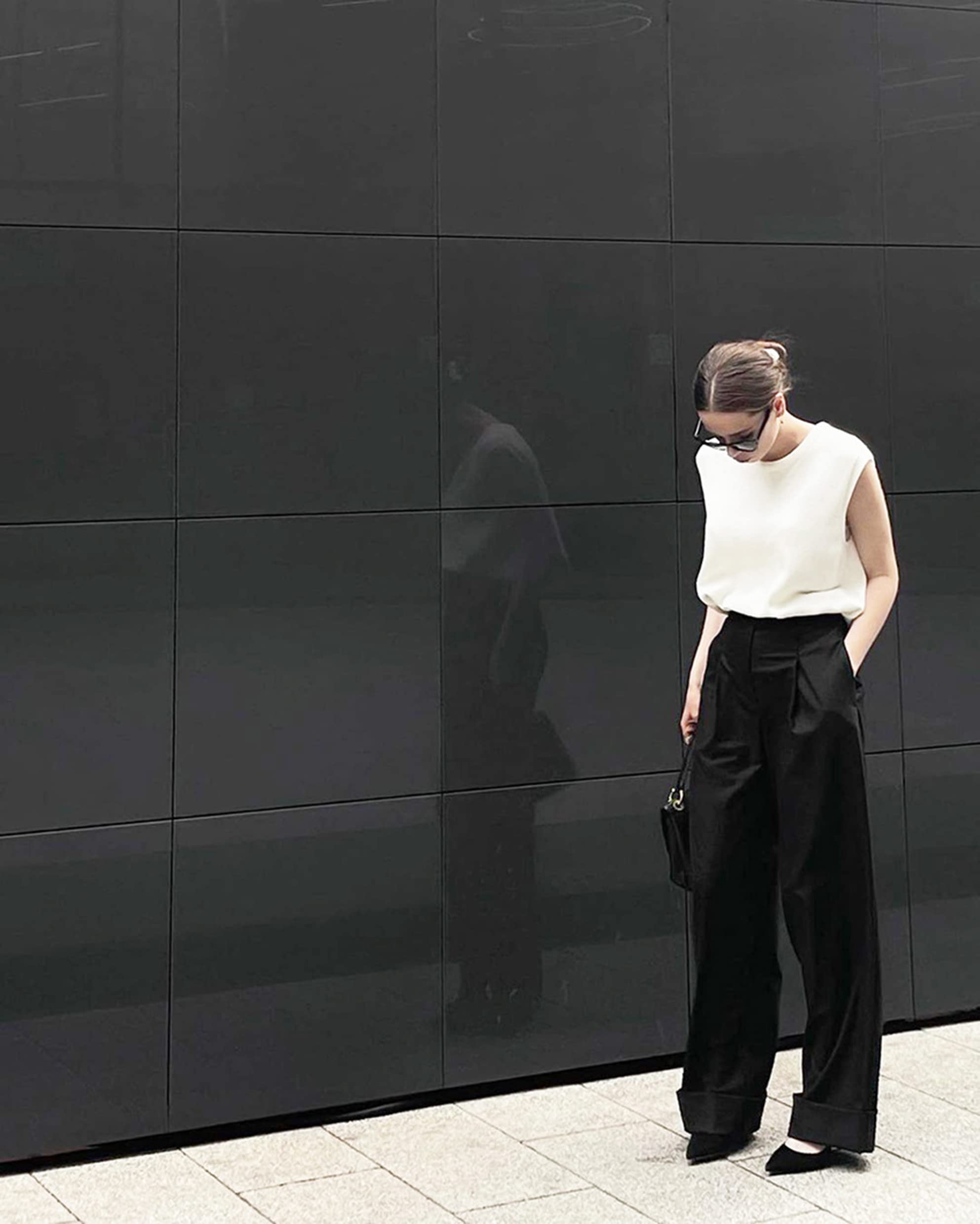 Women's High Waisted Wide Leg Trousers - Black Business Work Pants with Straight Leg Design | Perfect for Office Wear, Professional Meetings & Formal Occasions