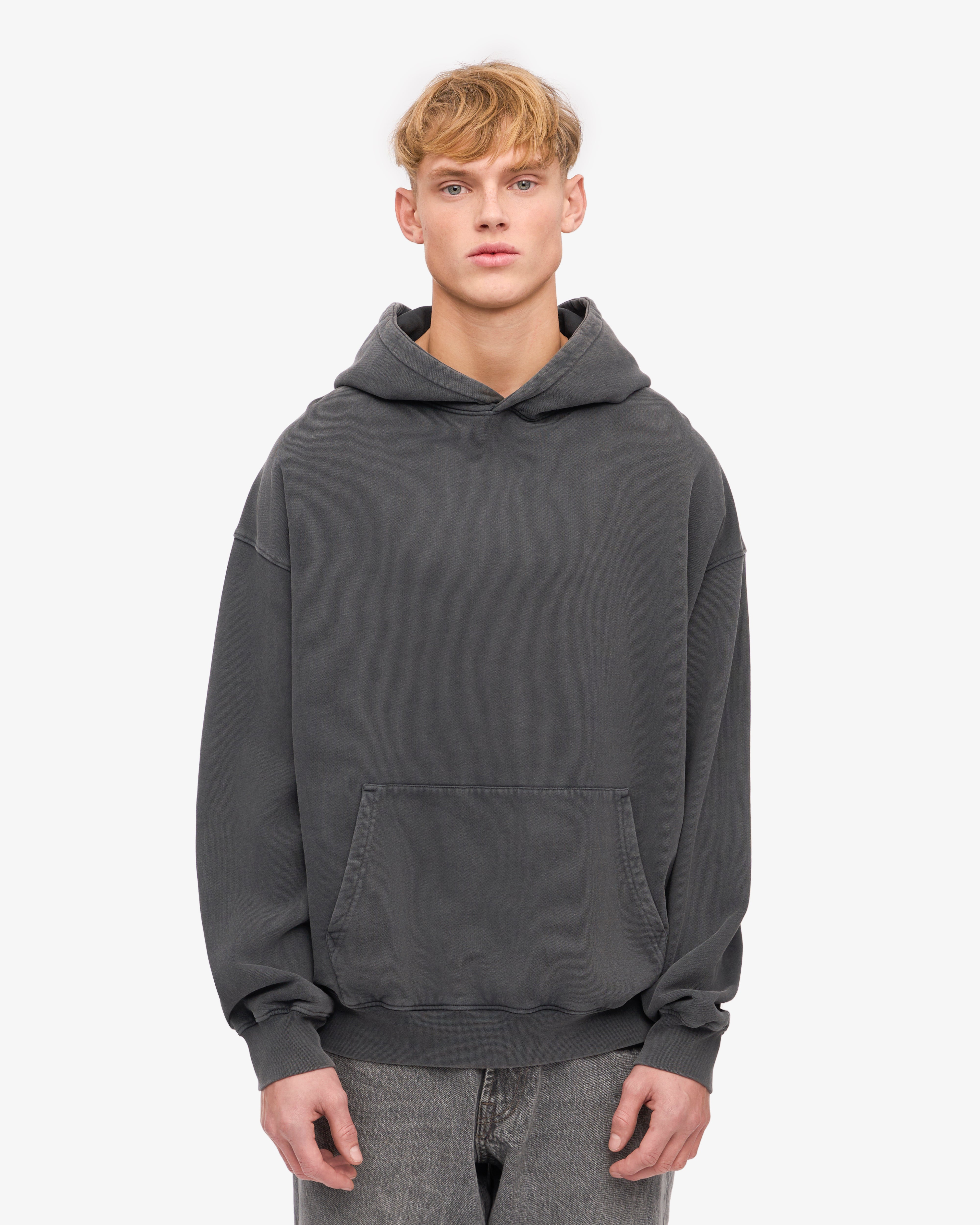 Organic Oversized Hoodie - Faded Black | Soft & Comfortable Unisex Pullover | Perfect for Casual Wear, Lounging & Street Style