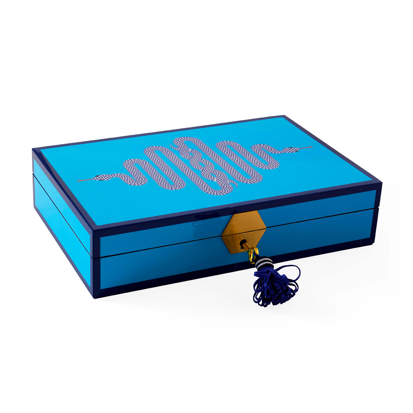 Elegant Lacquer Jewelry Box for Women - Handcrafted Wooden Storage Organizer with Mirror - Perfect for Necklaces, Rings & Earrings - Home Decor & Gift Idea