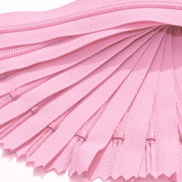 YKK #3 Nylon Coil Zippers 7 Inch Closed End - Holiday Pink (12 Pack) for DIY Crafts, Sewing Projects & Costume Making