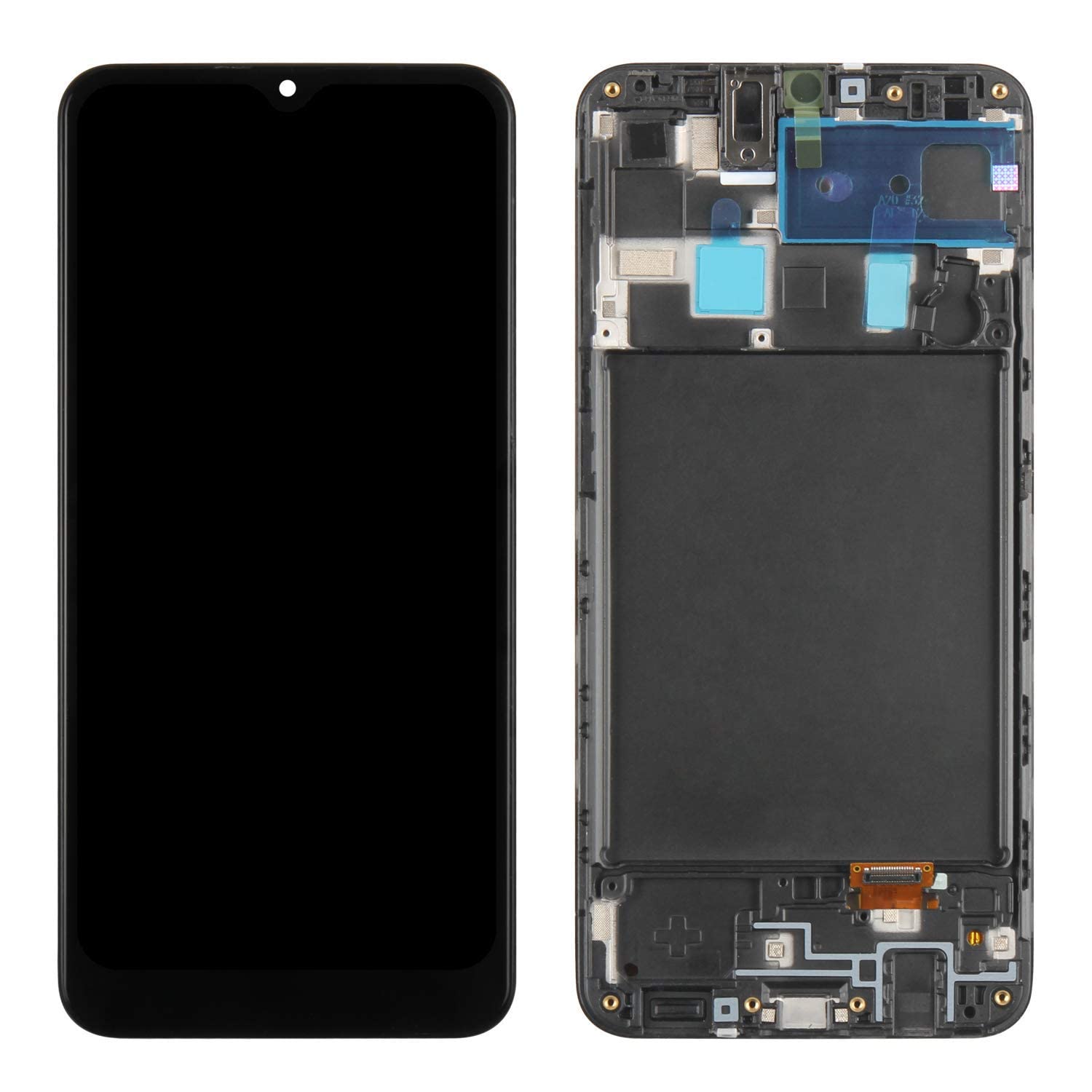Original Title: for Samsung Galaxy A20 Screen Replacement Kit for Samsung A20 LCD for Display Samsung A20 for SM-A205F SM-A205G SM-A205U LCD Touch Screen Digitizer Replacement Assembly with Frame   Optimized Title: **Samsung Galaxy A20 Screen Replacement Kit - LCD Touch Screen Digitizer Assembly with Frame for SM-A205F/G/U - DIY Repair Solution for Cracked or Damaged Displays**