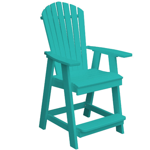 Fanback Counter Chair - Sturdy & Comfortable Bar Stool for Kitchen Island, Breakfast Nook & Home Bar | Adjustable Height & Swivel Seat | Modern Dining Furniture for Restaurants & Cafes