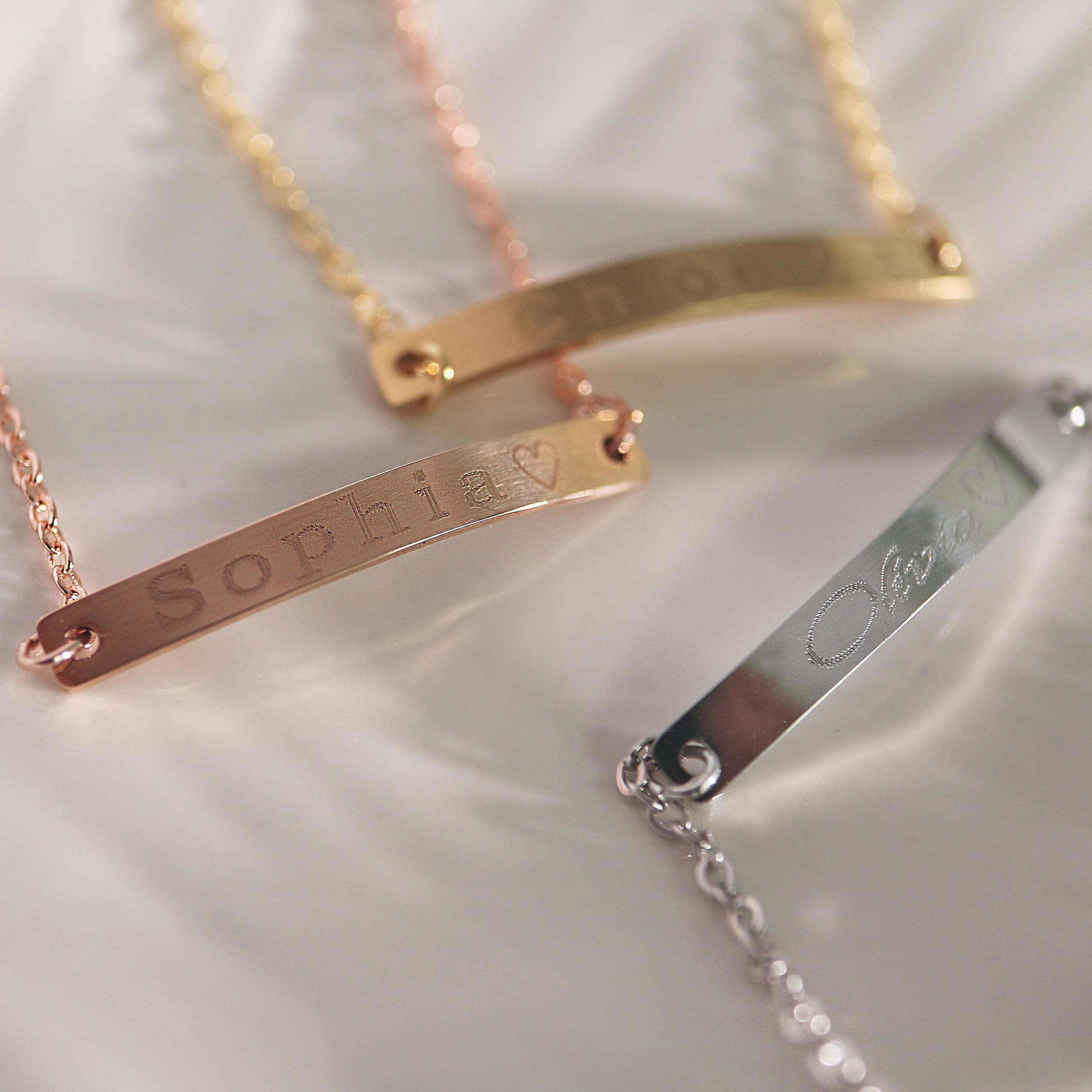 Personalized Name Bar Anklet - Custom Engraved Foot Jewelry for Women | Perfect for Beach Vacations, Summer Outfits & Gift Giving
