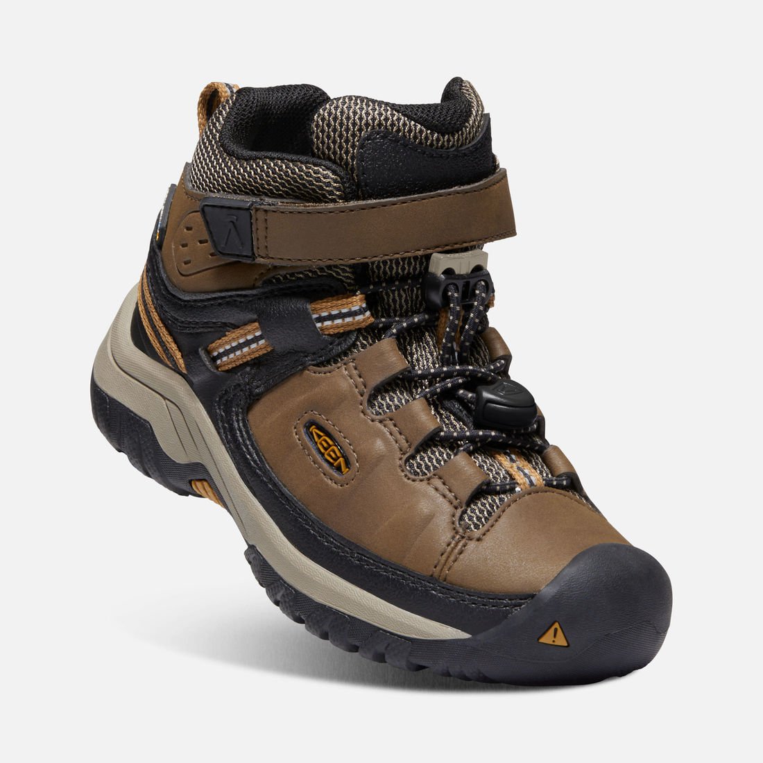 Keen Targhee Mid Hiking Shoes for Men & Women - Dark Earth/Golden Brown Waterproof Outdoor Boots - Perfect for Trail Hiking, Camping & Mountain Adventures