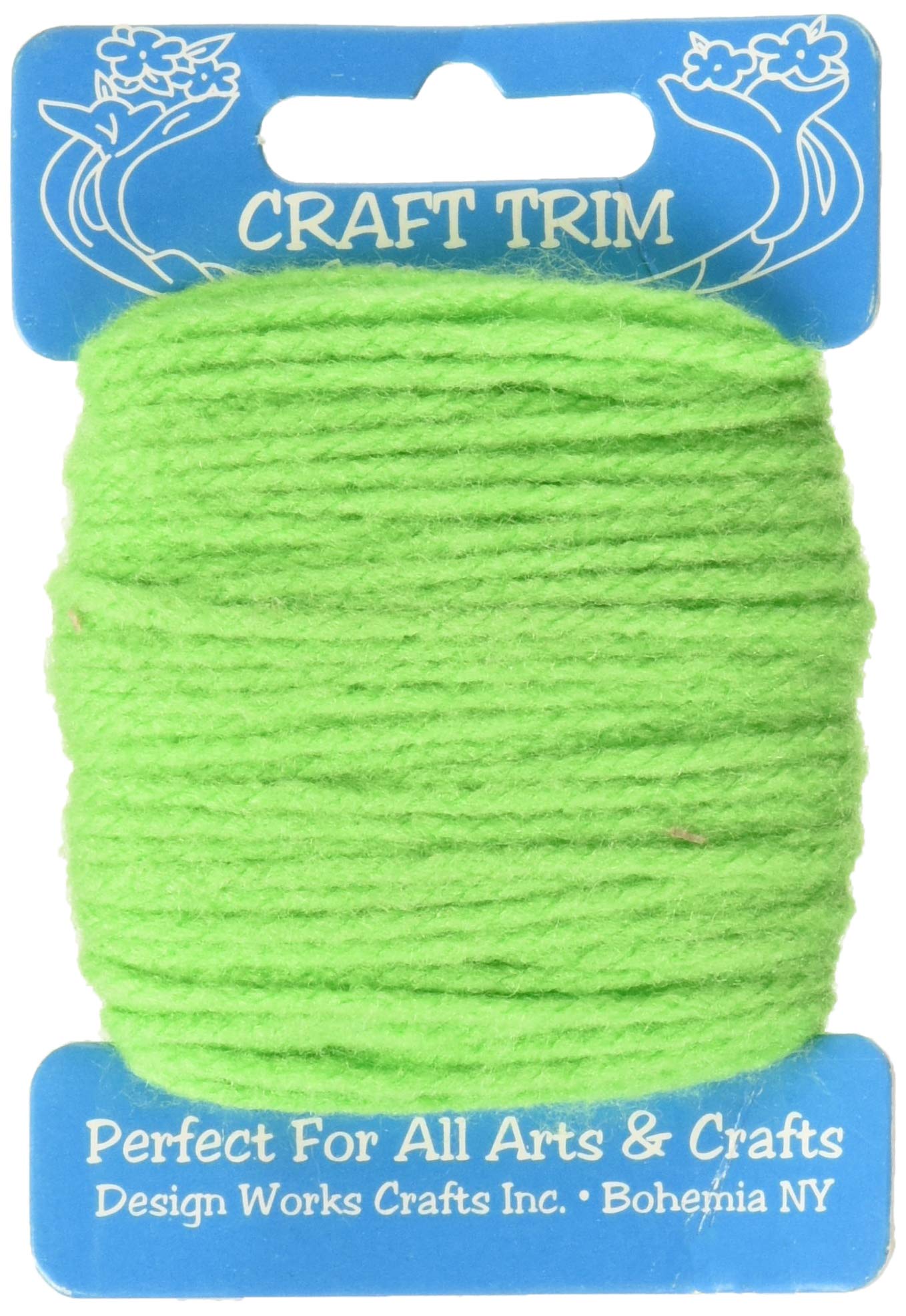 Design Works Crafts Lime Green Yarn Card - Premium Handmade Greeting Card for Birthdays, Anniversaries & Special Occasions