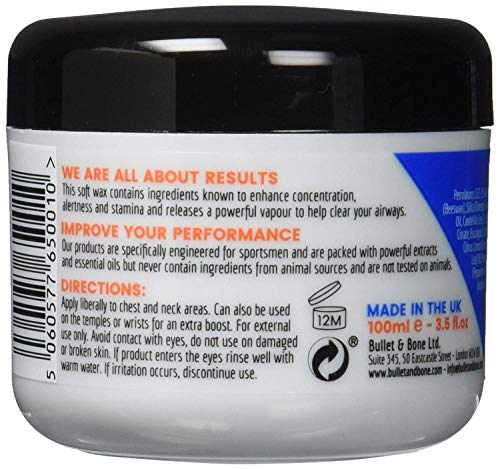 Bullet & Bone Vapour Release Balm 100ml - Soothing Muscle Relief for Athletes & Active Lifestyles - Perfect for Post-Workout Recovery & Stress Relief