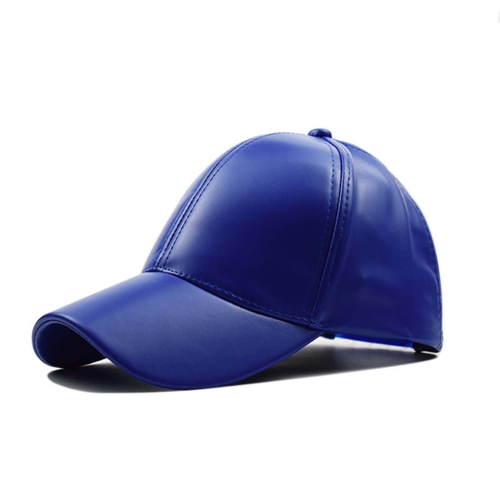 Men's PU Leather Baseball Cap - Solid Color Snapback Trucker Hat for Outdoor Casual & Hip Hop Style | Perfect for Sports, Streetwear & Daily Wear