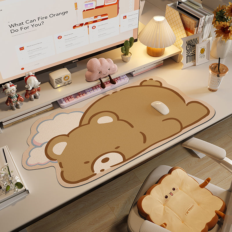 Customizable Large Mouse Pad for Laptop & Office Desk - Non-Slip Computer Keyboard Mat with Ergonomic Design for Gaming, Work & Study | Home & Office Workspace Essential