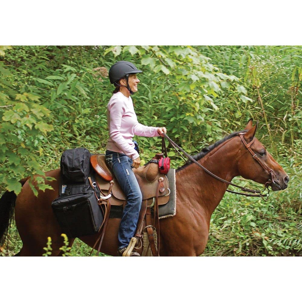 Insulated Detachable Saddle Cantle Bag for Horses | Durable Equestrian Storage with Side Coolers | Keeps Riding Supplies Organized & Accessible | Perfect for Trail Riding, Camping & Outdoor Adventures