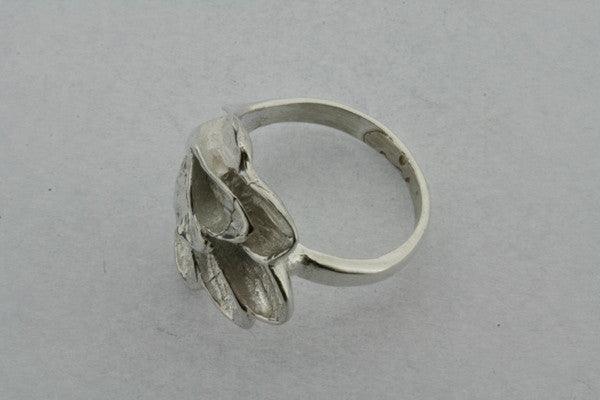 Elegant Curved Feather Ring - Sterling Silver Jewelry for Women, Perfect for Everyday Wear, Parties & Gifts