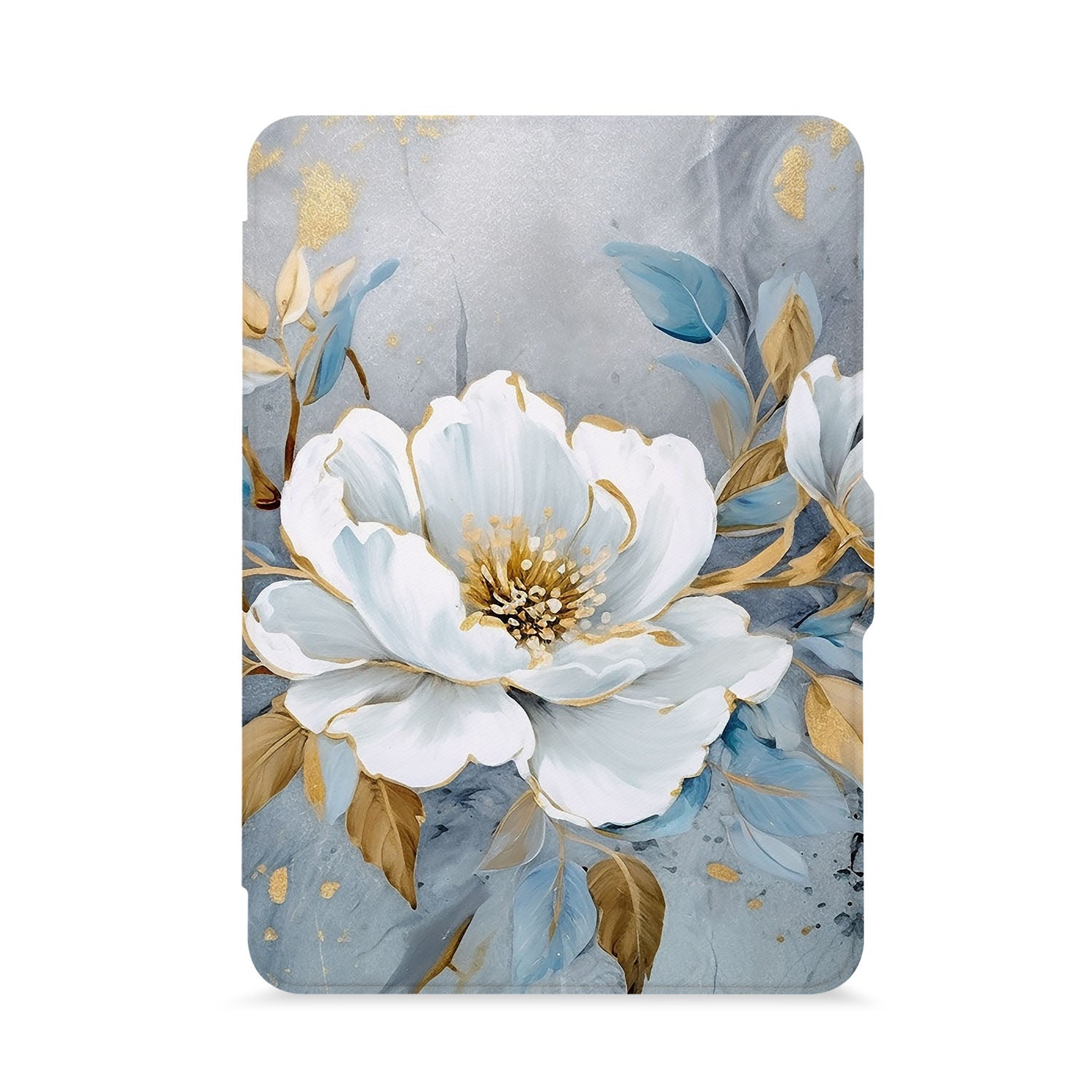 Premium Kindle Case with Elegant Flower Art Design - Waterproof & Lightweight Cover for Kindle Paperwhite/Oasis - Perfect for Reading at Home, Travel, and Gifts