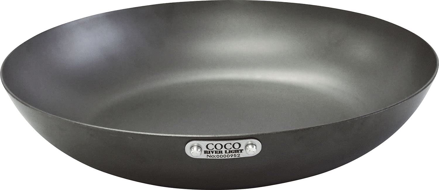 KIWAME COCOPAN 10.2 Inch Cast Iron Grill Pan with Removable Handle - Heavy Duty Oven Safe Skillet for BBQ, Gas, Charcoal & Electric Stovetops - Perfect for Searing Steaks, Burgers, Pancakes & Baking (26cm)