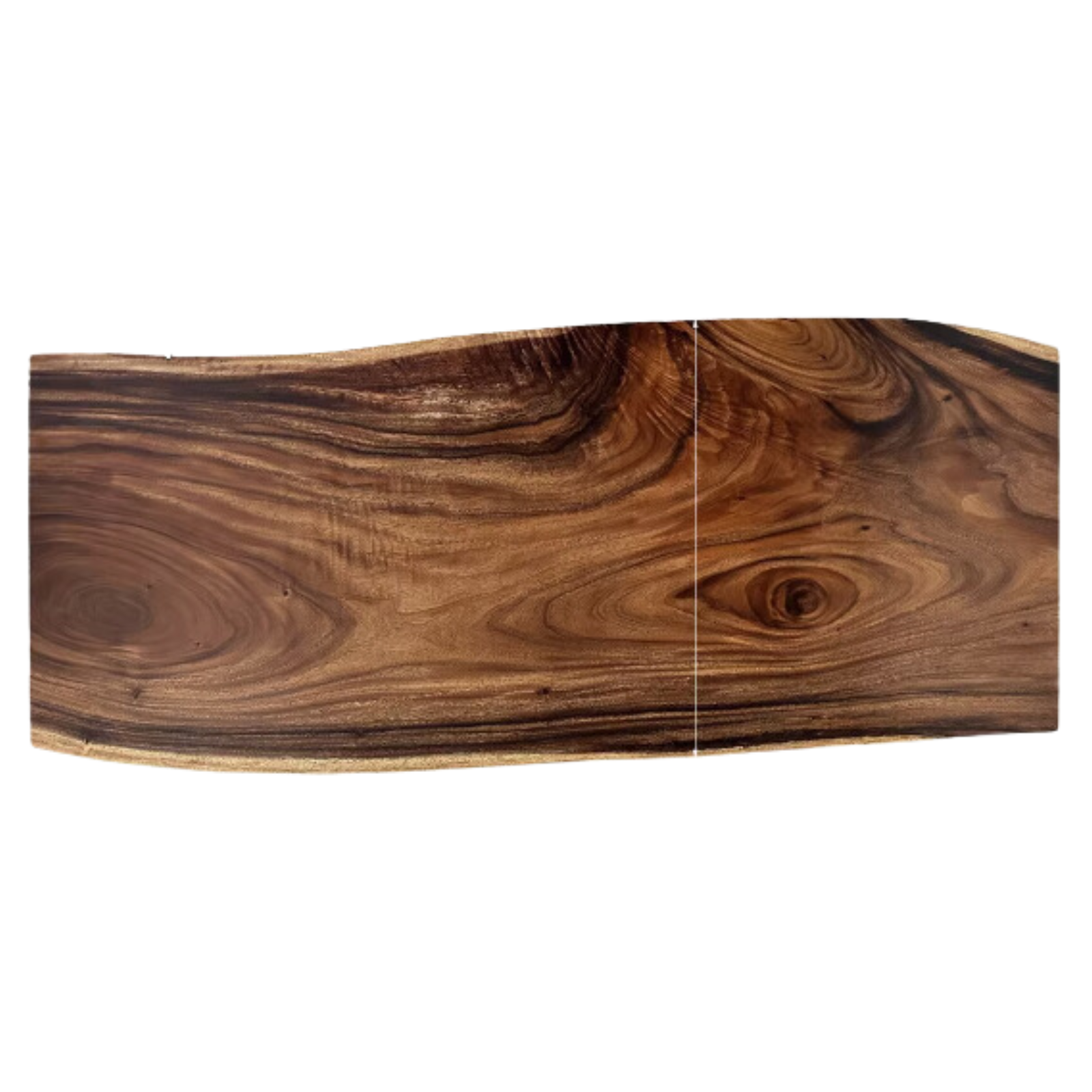 73.0x28.0/30.9/27.4x2.6 inch / 185.5x71/78.5/69.5x6.5 cm / Natural Wood Color / Natural edge large table