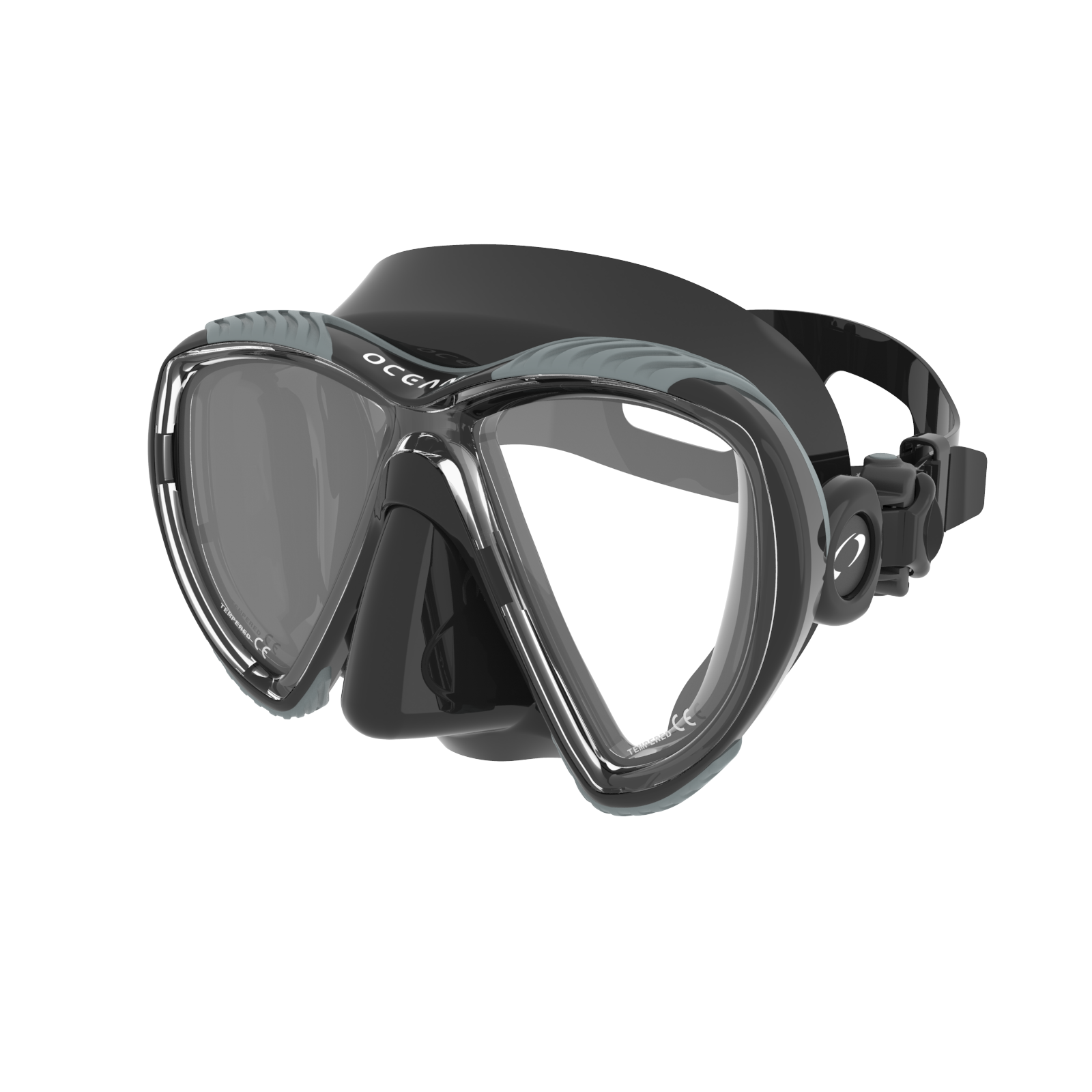 Oceanic Discovery Dual Lens Dive Mask for Scuba Diving & Snorkeling - Anti-Fog, Wide View, Comfort Fit for Underwater Exploration