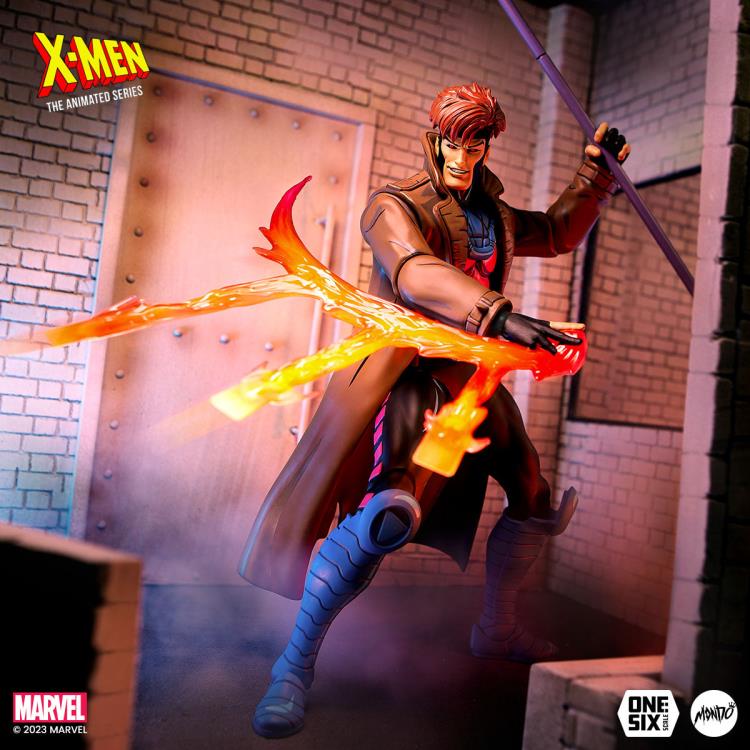 X-Men: The Animated Series Gambit 1/6 Scale Collectible Action Figure - Perfect for Marvel Fans, Display & Comic Book Collections