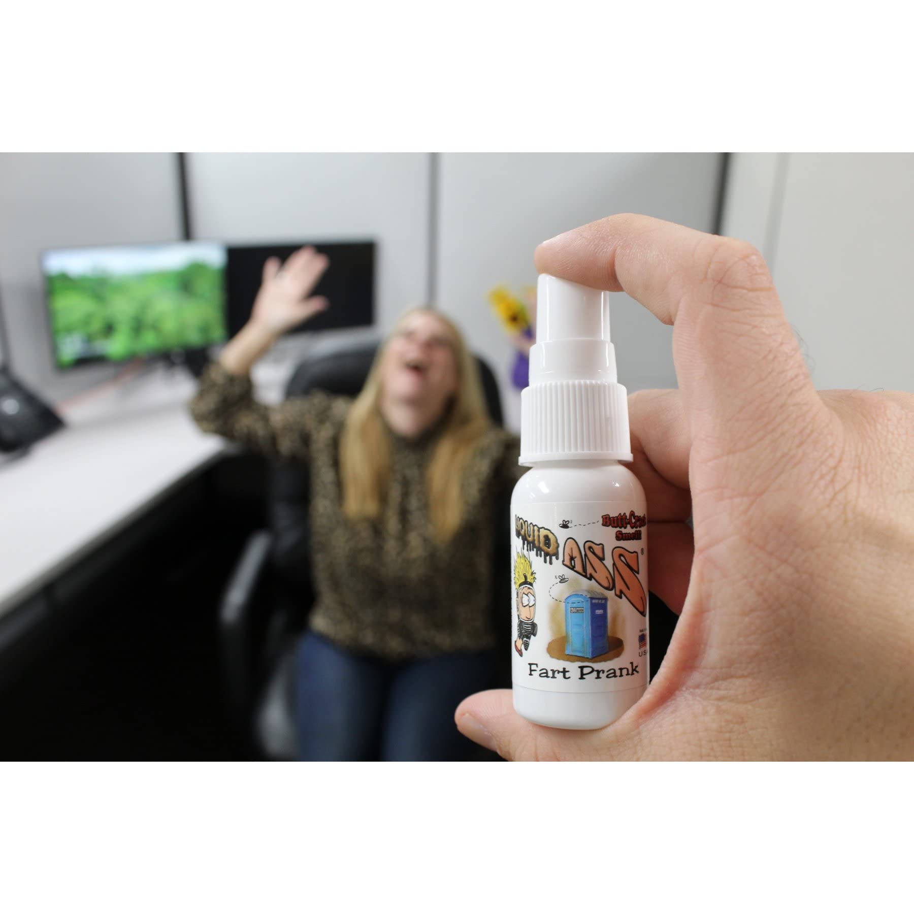 Liquid Ass Prank Fart Spray - Hilarious Gag Gift for Adults & Kids | Extra Strong Non-Toxic Poop Scent | Perfect for Pranks, Parties & Practical Jokes | Safe Novelty Item (Keep Away from Children)