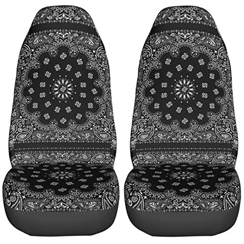 Black Paisley Bandana