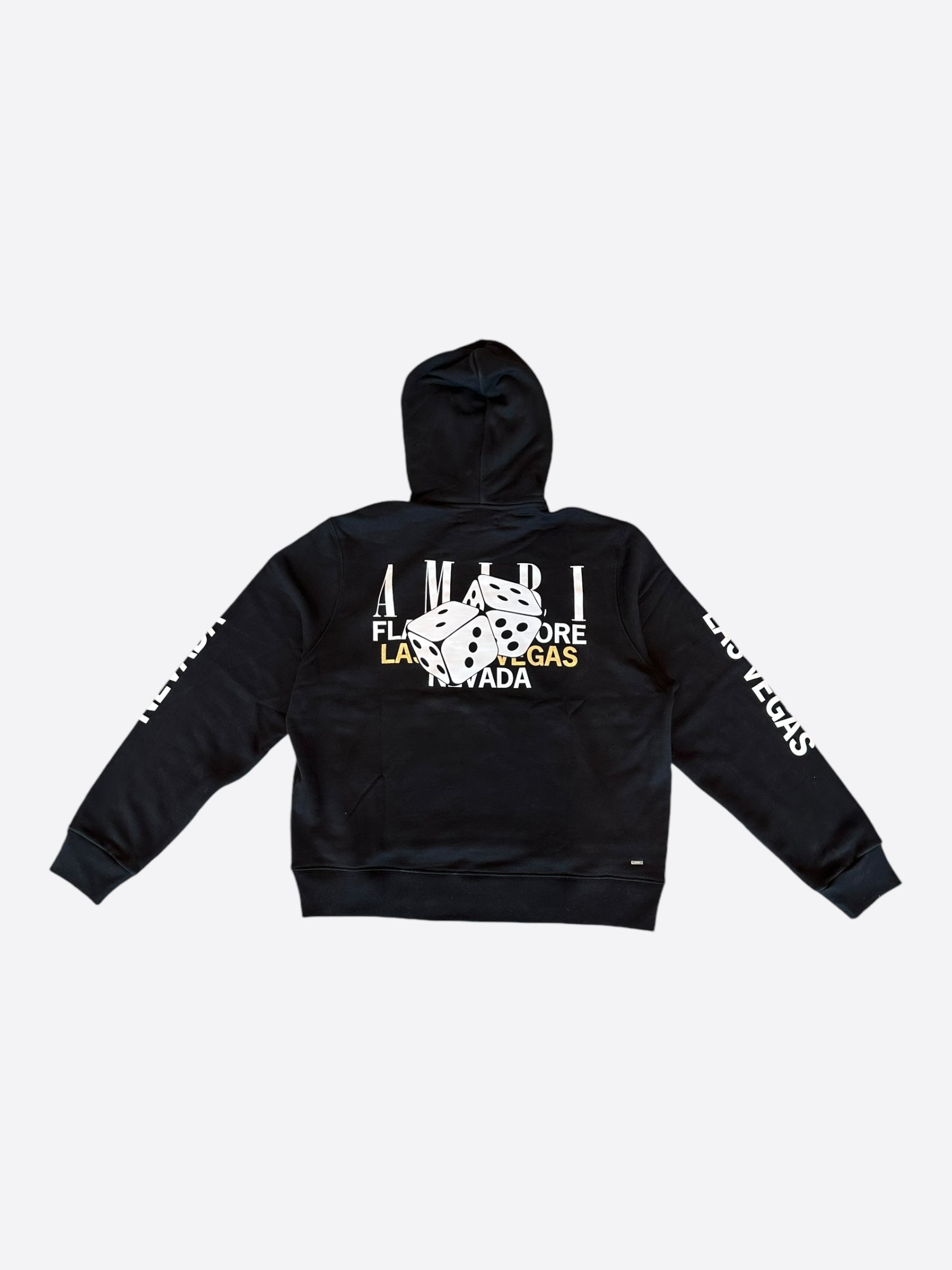Amiri Black Las Vegas Exclusive Dice Hoodie - Men's Streetwear Pullover for Urban Fashion & Night Out Style