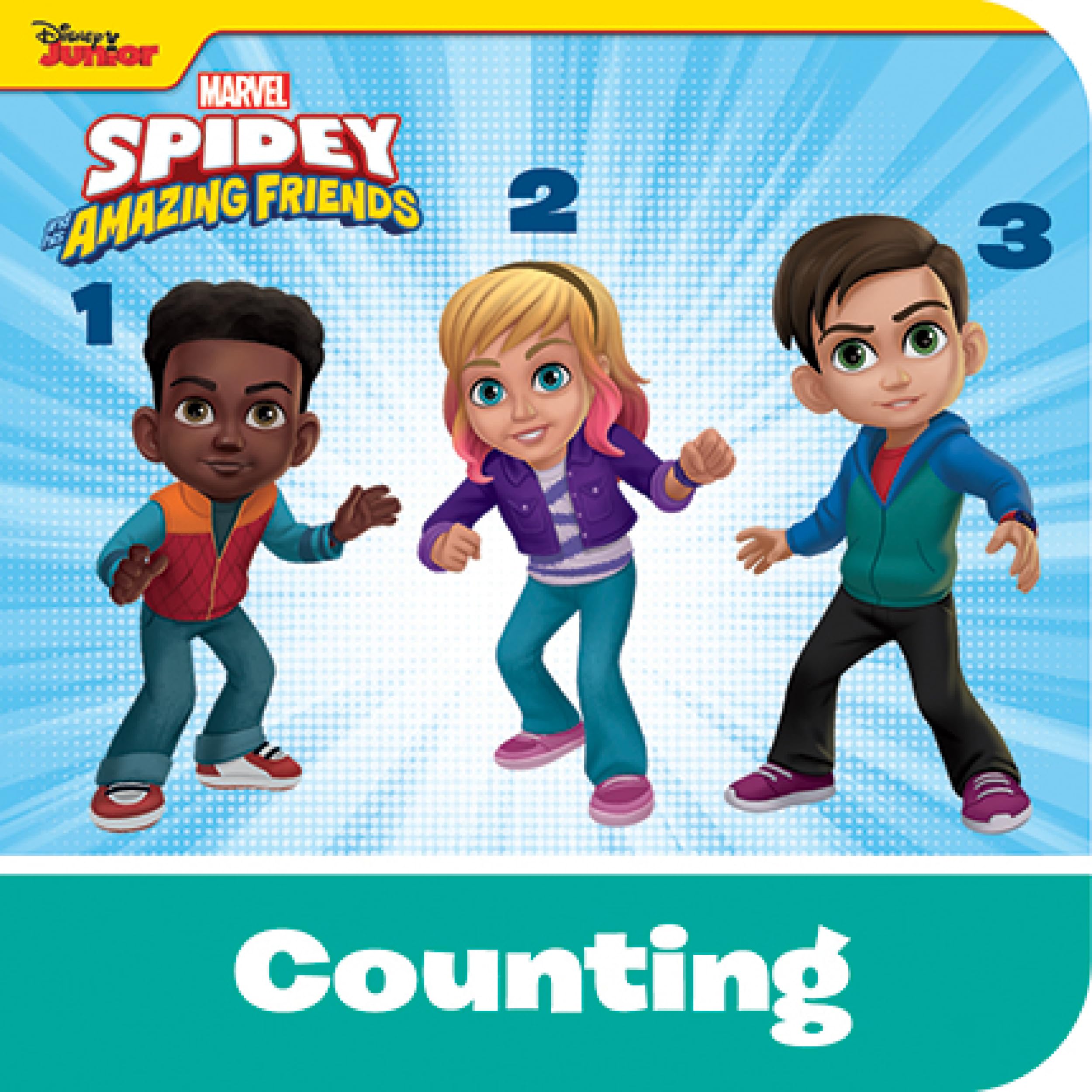 Marvel Spidey and His Amazing Friends - 12 Board Book Set for Toddlers | First Words, Alphabet, Numbers Learning | Baby Early Education Books | Perfect for Bedtime Stories & Preschool Learning